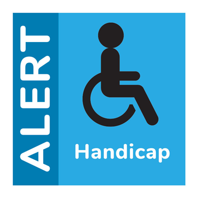 Handicap Alert Sticker