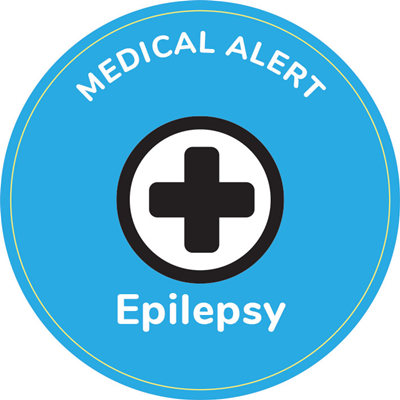 Epilepsy Medical Alert Sticker - Circle