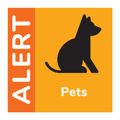 Pets Alert Sticker