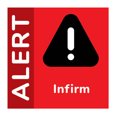 Infirm Alert Sticker